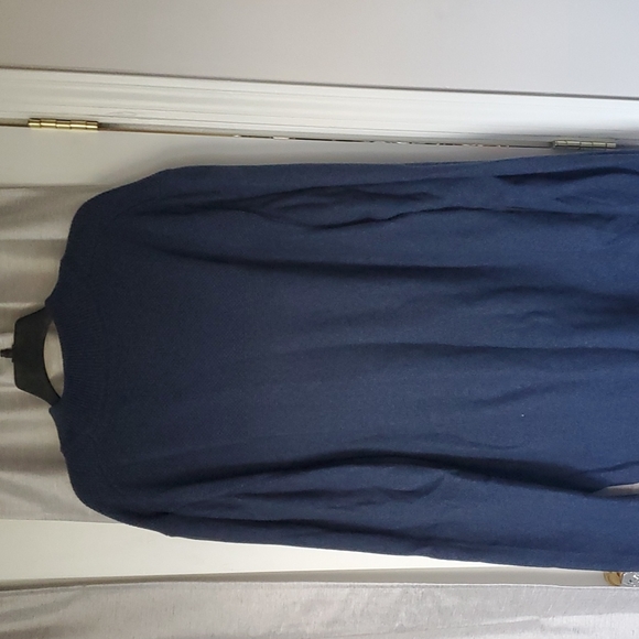 Navy Blue Quarter Zip Sweater - Picture 3 of 3